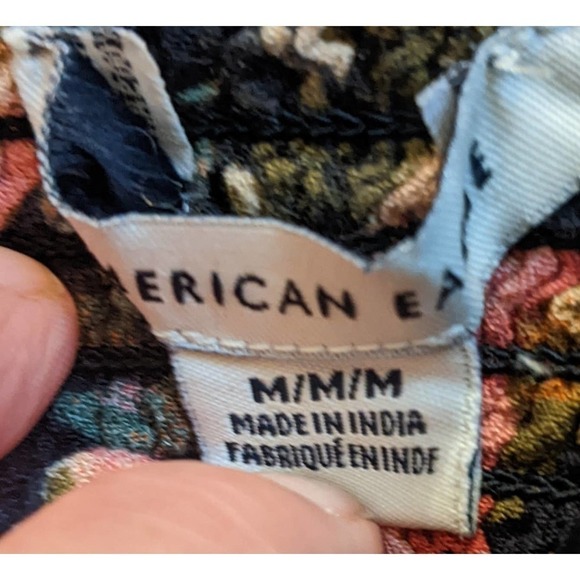 American Eagle Floral Halter Pantsuit Medium, Back Zip - Picture 6 of 10